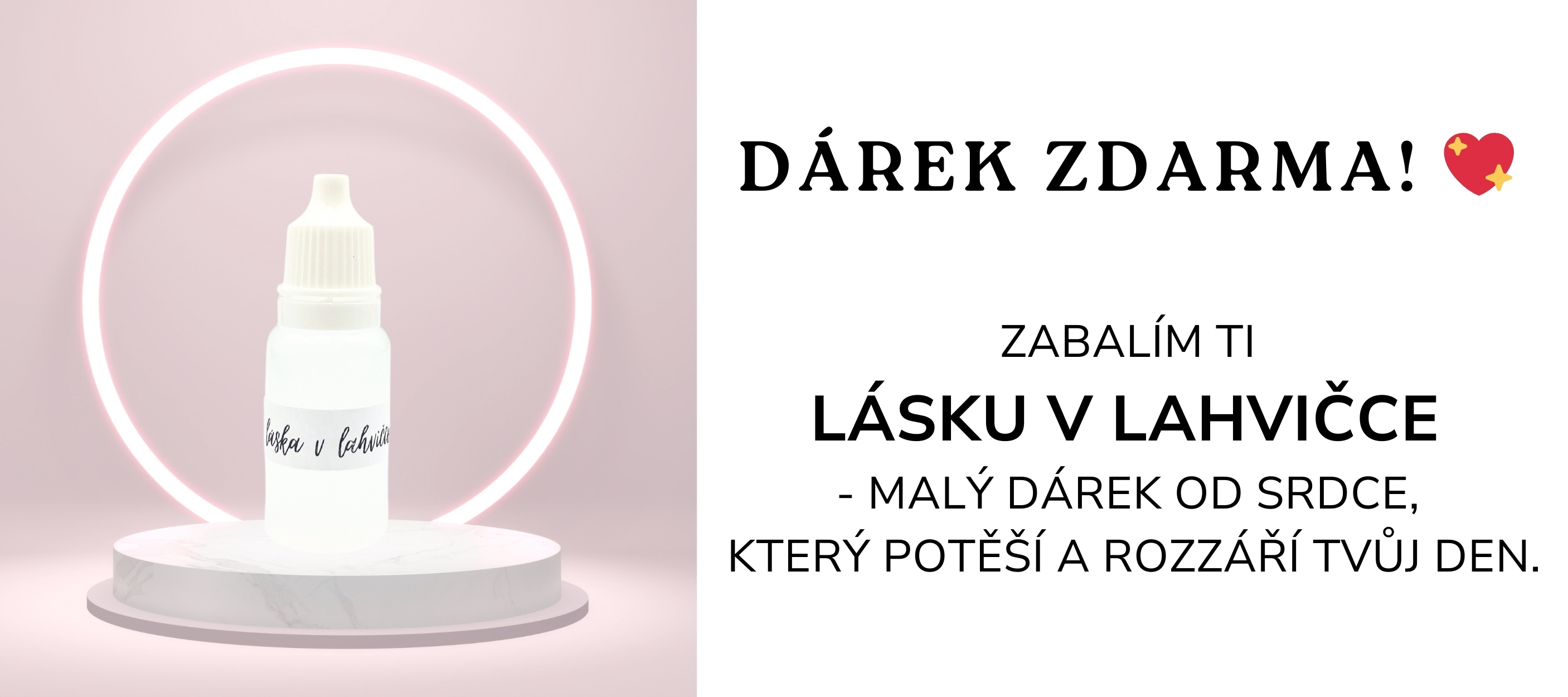 laska v lahvicce darek - tvorikvitko.cz